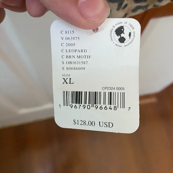 Free People NWT SZ XL CHEETAH JEAN JACKET (A1) - Picture 4 of 7